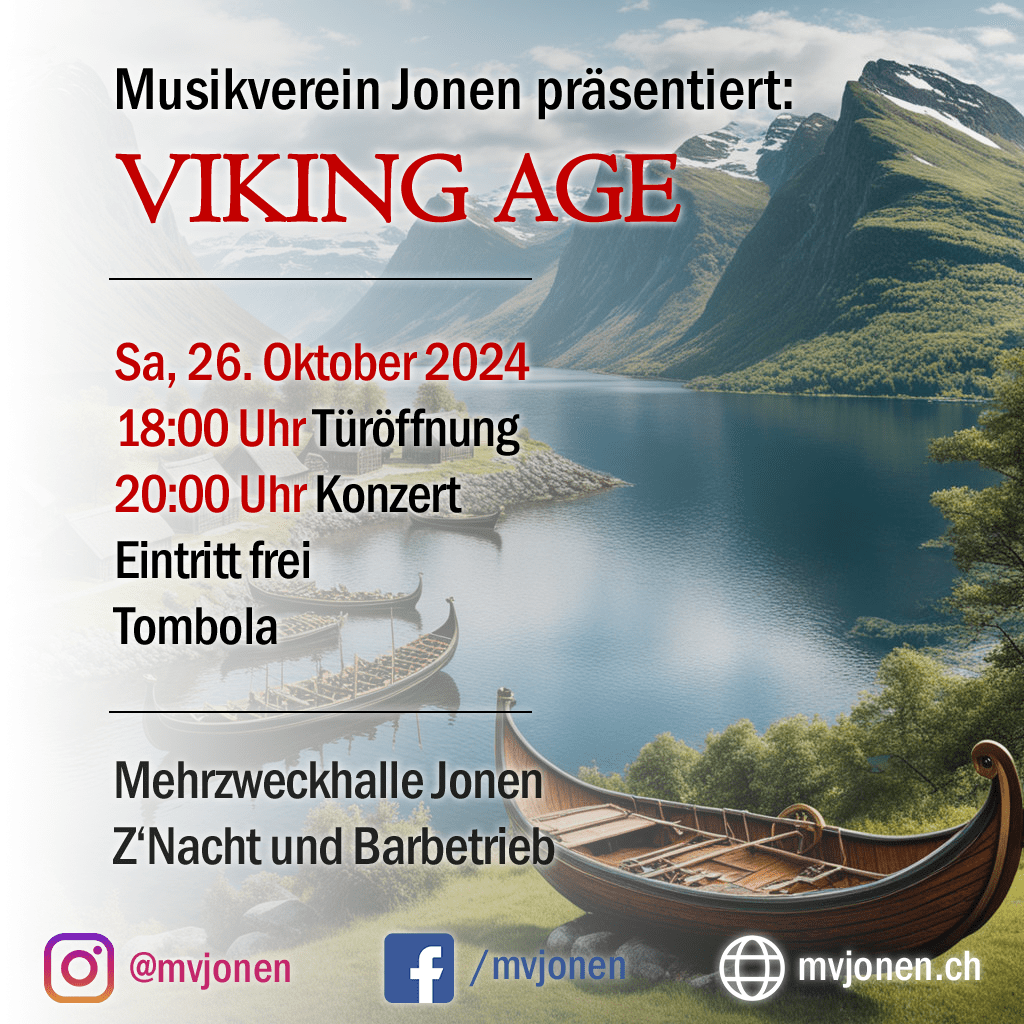 Viking Age - Unterhaltungskonzert am Samstag, 26. Oktober